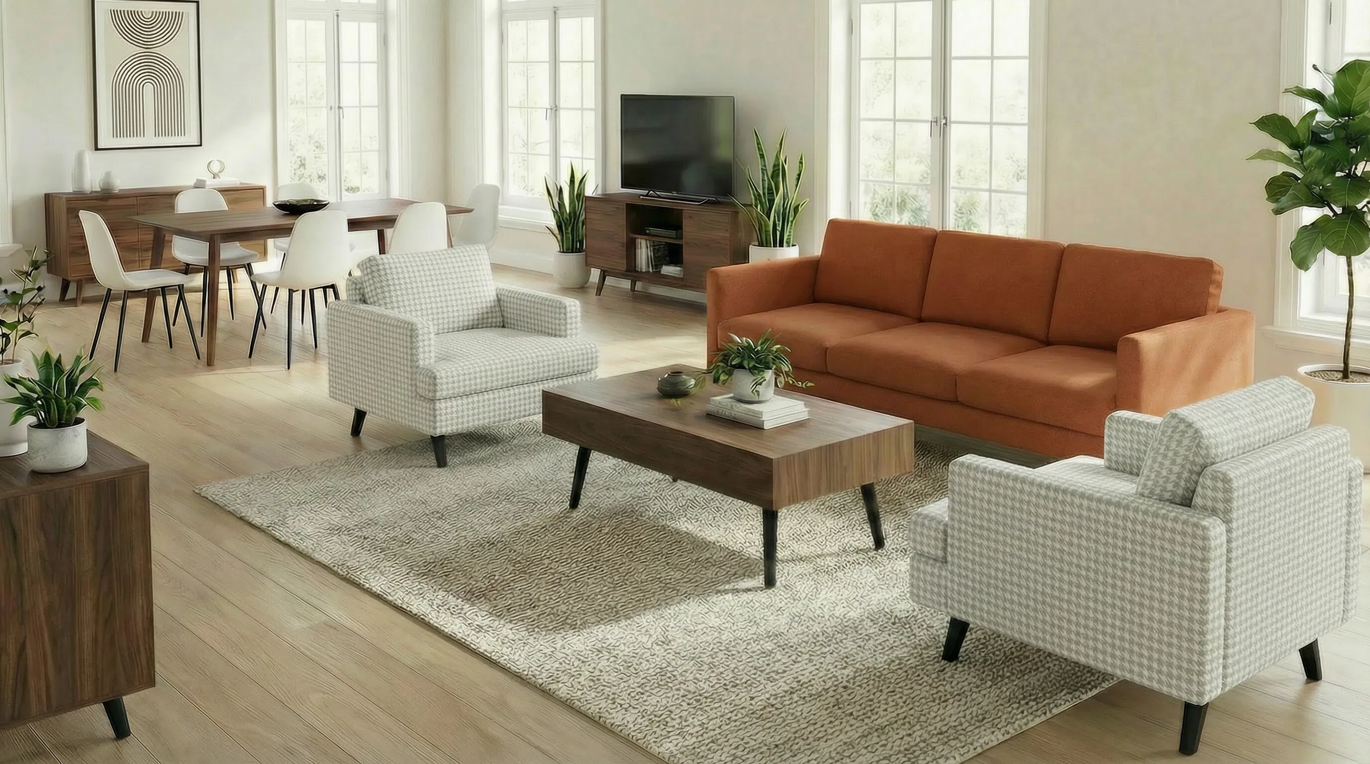 3 غرف نوم + معيشة مودرن